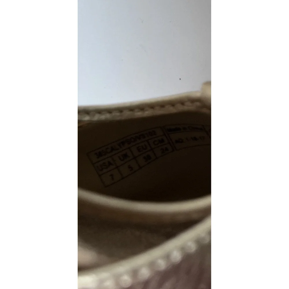 Vionic Women's Metallic Gold Calypso Espadrille Sandals Wedges Sz 7 Strappy Jute
